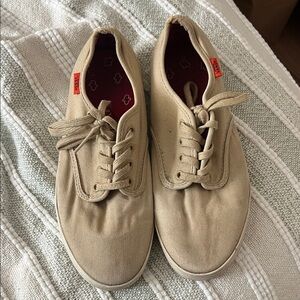Levi's Beige Canvas Men's Sneakers